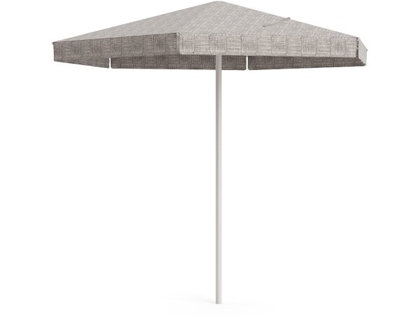 10' Hexagon Umbrella with Valance - Dove - Image 3