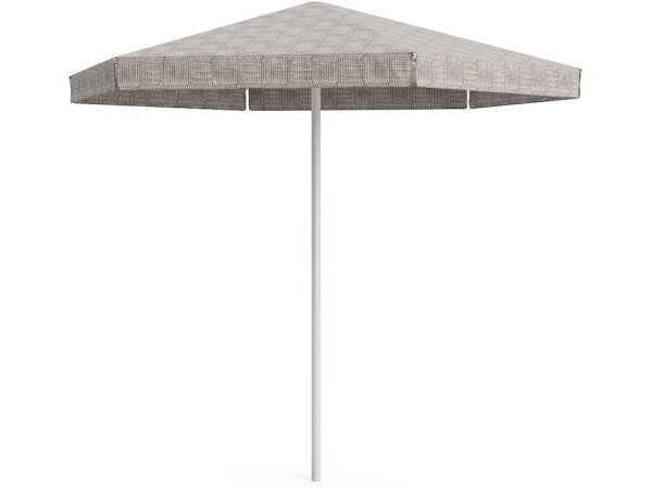 10' Hexagon Umbrella with Valance - Dove - Image 5