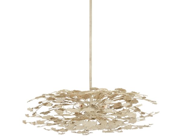 Maidenhair Cream Semi-Flush Mount - Image 4