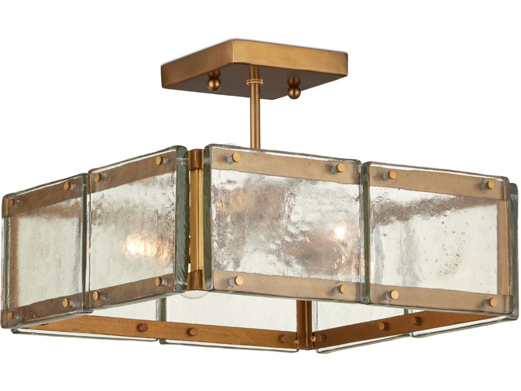 Countervail Square Semi-Flush Mount