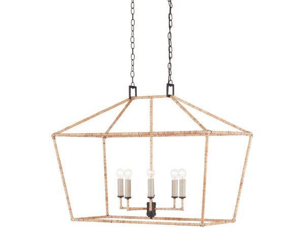 Denison Rectangular Natural Lantern - Image 4