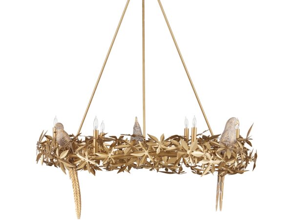 Aviary Gold Ring Chandelier - Image 5