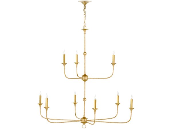 Nottaway Two-Tier Gold Chandelier - Image 5