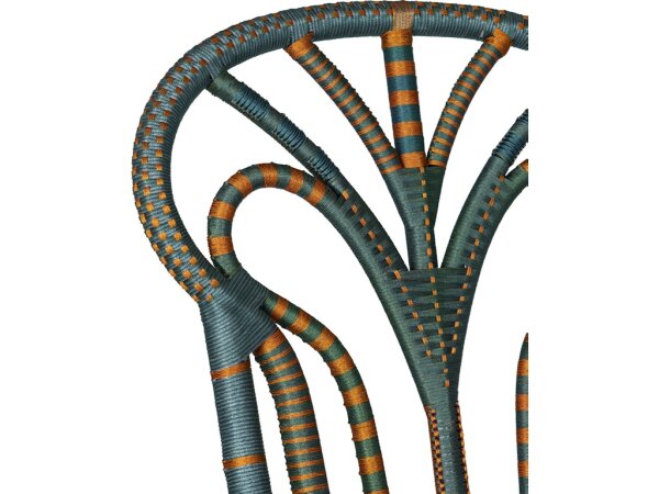 Benin Throne Green Armchair, Trevino Julep - Image 3