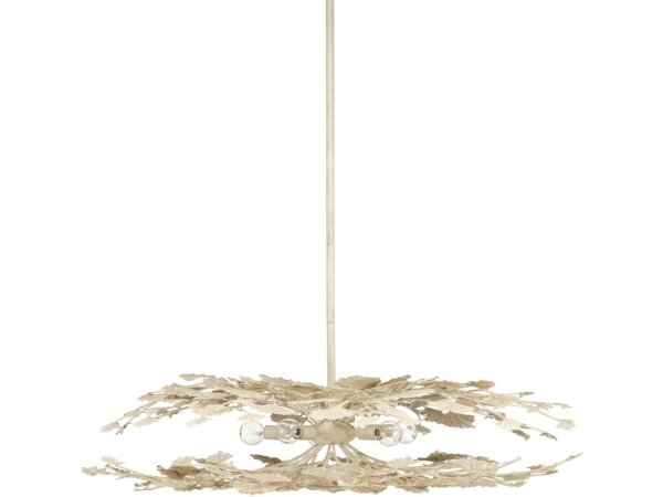 Maidenhair Cream Semi-Flush Mount - Image 5