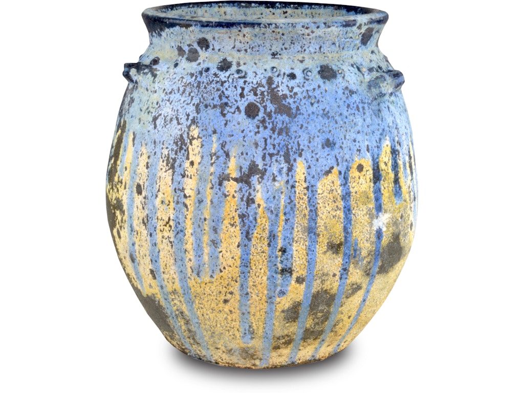 Cinisi Small Antique Blue Drip Planter