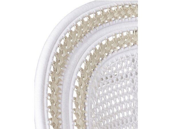 Emanuelle White Armchair, Linho Sand - Image 2