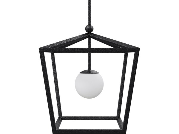 Denison Medium Black Outdoor Lantern - Image 5