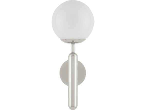 Barbican Single-Light Nickel Wall Sconce - Image 4