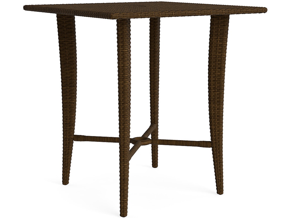 36" Square Woven Bar Umbrella Table