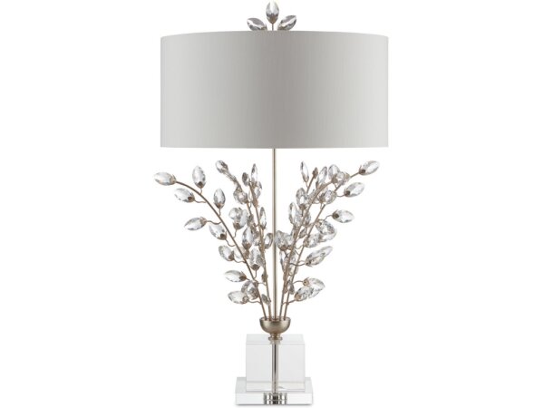 Forget-Me-Not Silver Table Lamp - Image 3