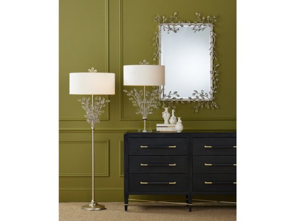Forget-Me-Not Silver Table Lamp - Image 4