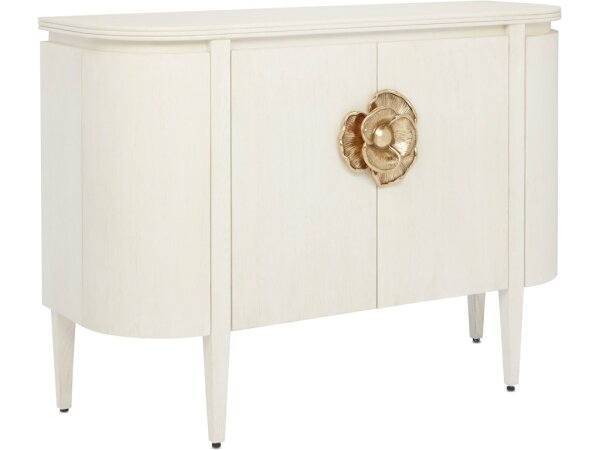 Briallen White Demi-Lune Cabinet - Image 2