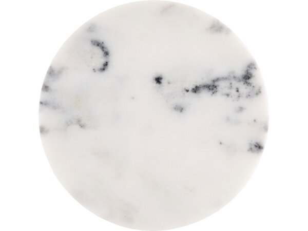 Quince White Marble Accent Table - Image 3