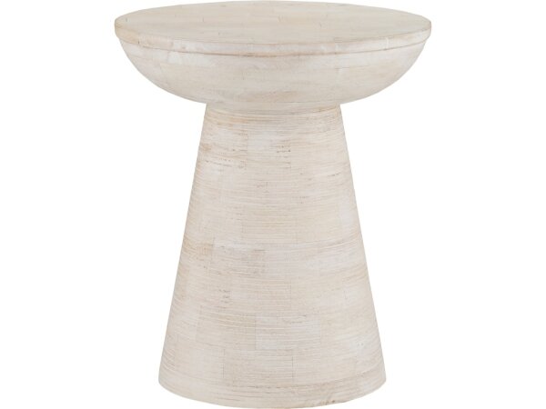 Gati Whitewash Accent Table