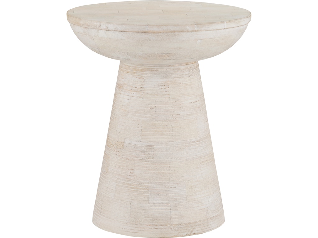 Gati Whitewash Accent Table