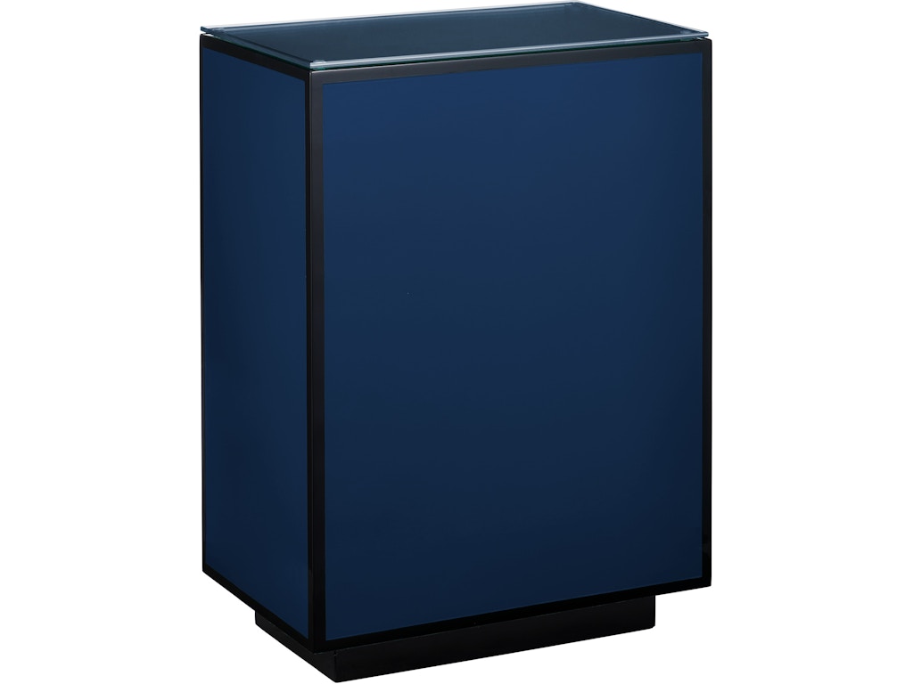 Navy Lacquer Side Table