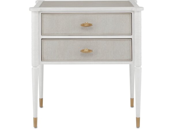 Aster White Nightstand