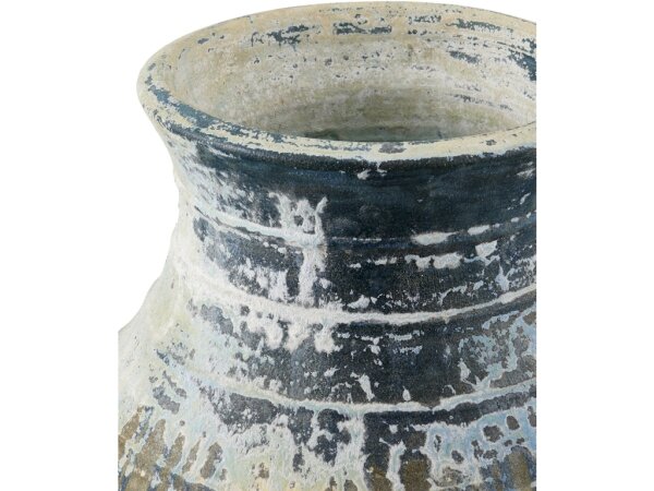 Ragusa Large Antique Blue Drip Urn - Image 3