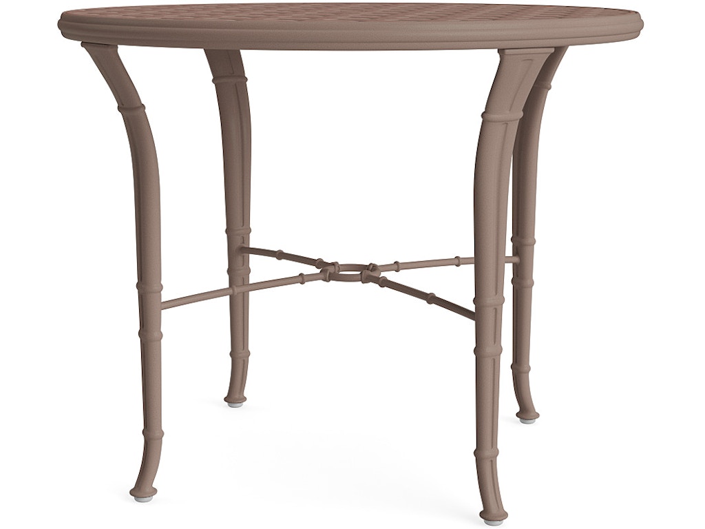 36" Round Cast Top Bistro Umbrella Table