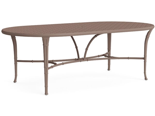 44" x 86" Oval Dining Umbrella Table