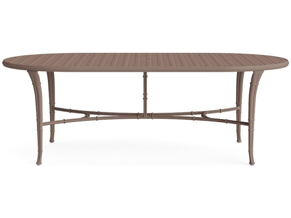 44" x 86" Oval Dining Umbrella Table - Image 2