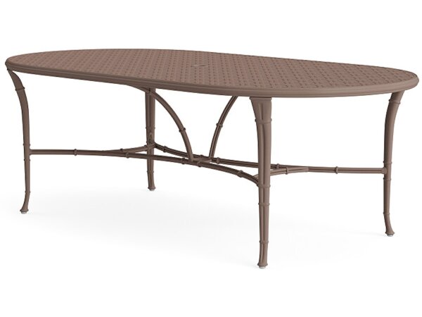 44" x 86" Oval Dining Umbrella Table - Image 4
