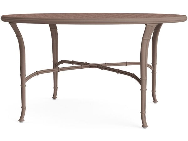 54" Round Cast Top Dining Umbrella Table