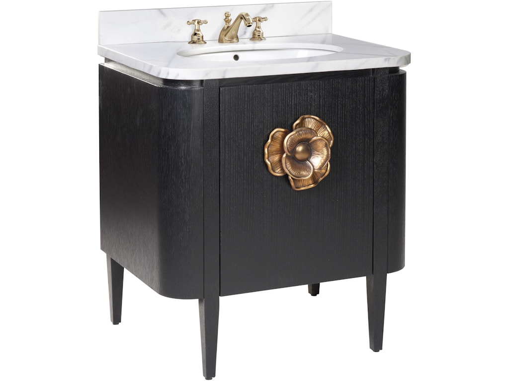 Briallen 30" Black Vanity with Oval Undermount Sink