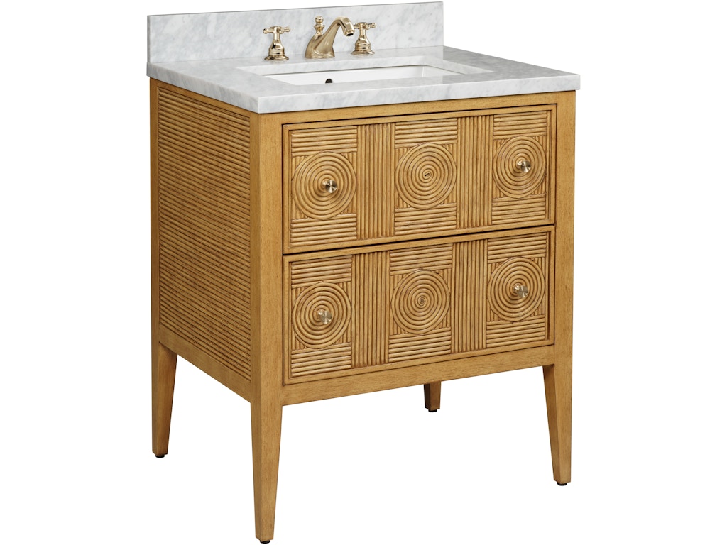 Santos 28" Sea Sand Vanity with Rectangular Undermount Sink