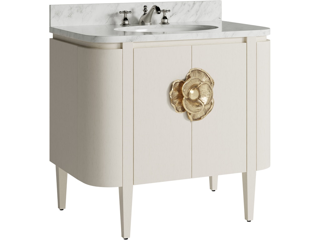 Briallen 36" White Vanity with Oval Undermount Sink