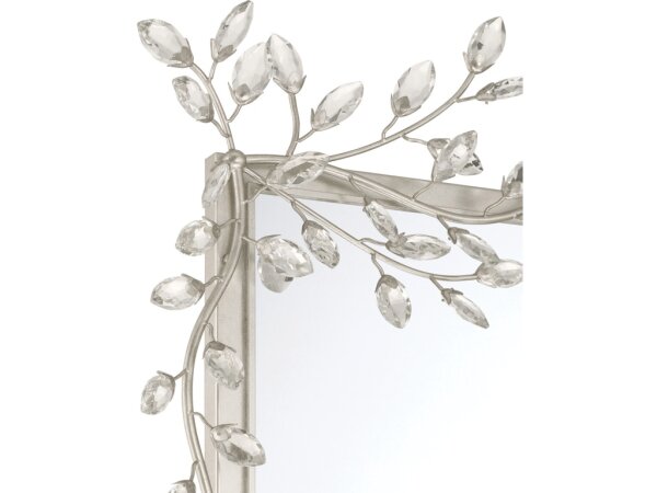 Forget-Me-Not Silver Rectangular Mirror - Image 2