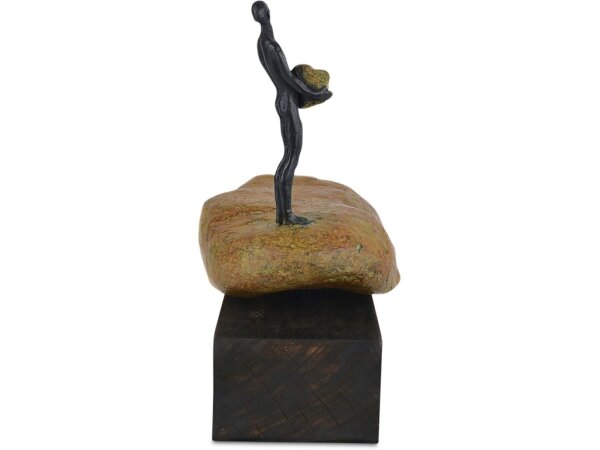 Man on Rock Small Bronze - Image 5