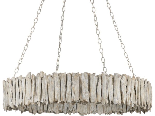 Driftwood Whitewash Ring Chandelier - Image 5