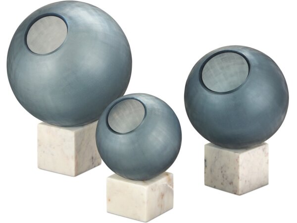 Fresno Blue Orb Set of 3