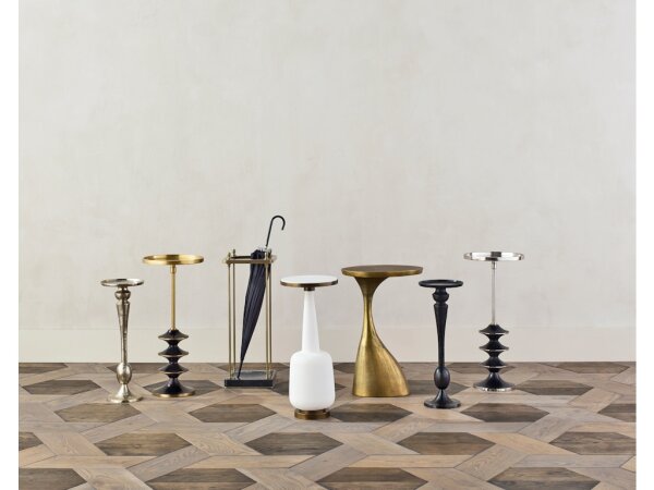 Greta White Drinks Table - Image 4