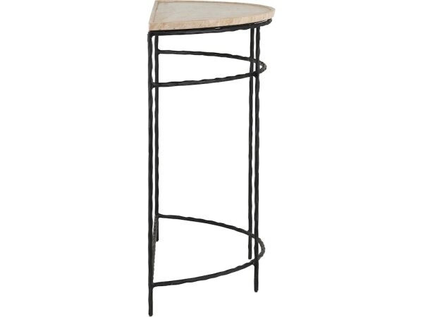 Boyles Travertine Demi-Lune Table - Image 3