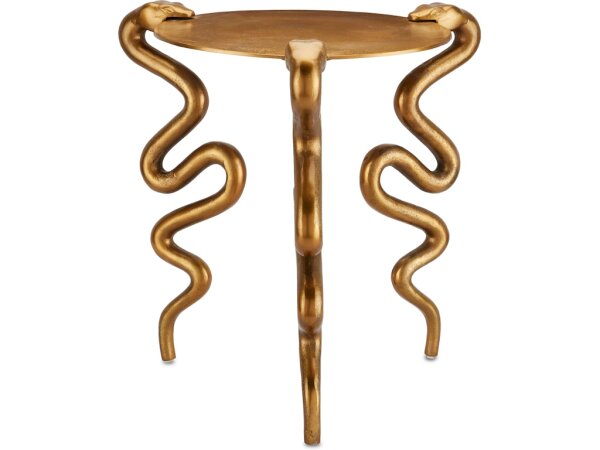 Serpent Brass Accent Table - Image 2