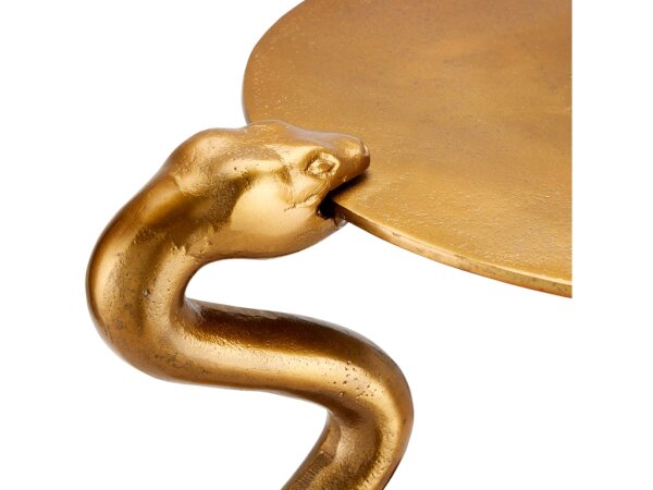 Serpent Brass Accent Table - Image 3