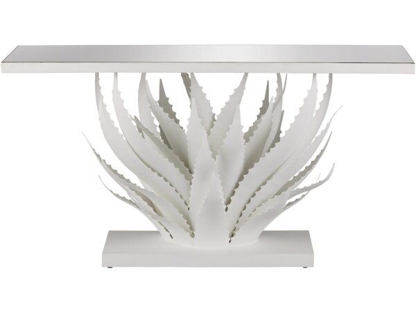 Agave White Console Table - Image 2