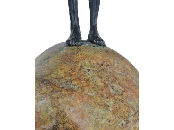 Man on Rock Medium Bronze - Image 3