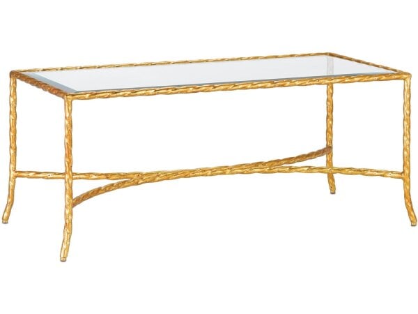 Gilt Twist Bronze Cocktail Table - Image 3