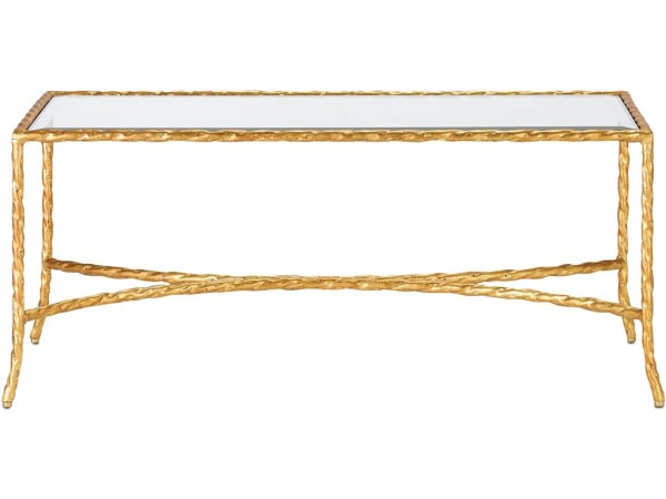 Gilt Twist Bronze Cocktail Table - Image 4