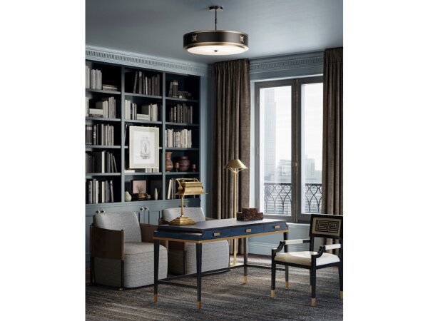 Huntsman Black Semi-Flush Mount - Image 4