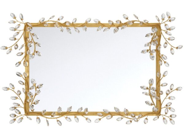 Forget-Me-Not Gold Rectangular Mirror - Image 4