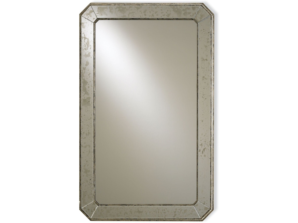 Antiqued Rectangular Mirror