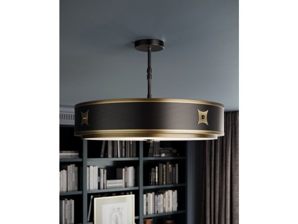 Huntsman Black Semi-Flush Mount - Image 5