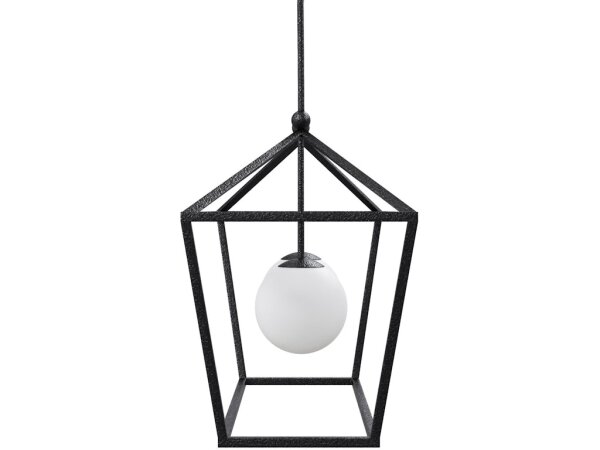 Denison Rectangular Black Outdoor Lantern - Image 5