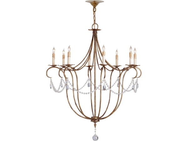 Crystal Lights Large Gold Chandelier - Image 3