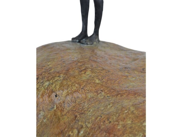 Man on Rock Small Bronze - Image 3